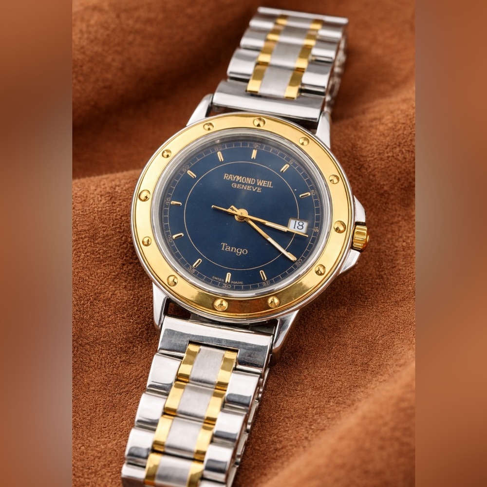Raymond Weil Genève Tango – 36mm Two-Tone Blue Dial